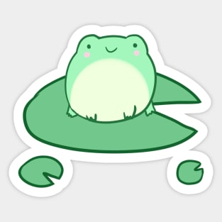 Happy little frog Sticker